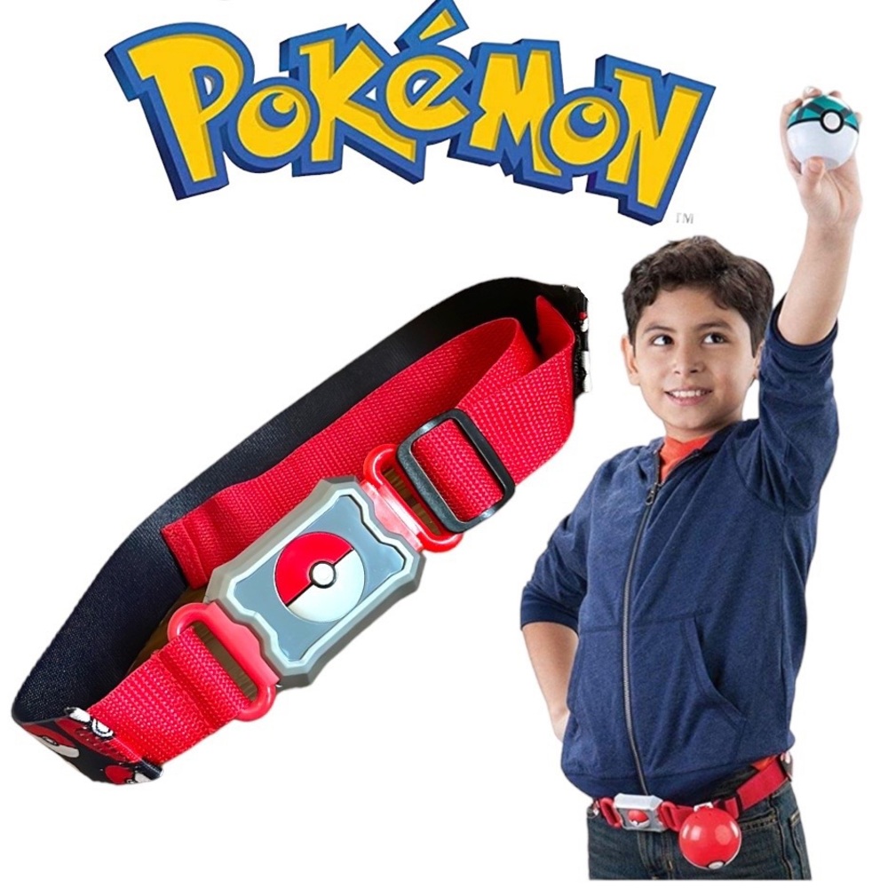 2016 Pokémon Clip & Carry Poké Ball Belt kids adjustable play trainers 4-8 yrs